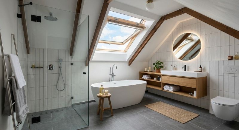 Attic Bathroom Remodeling in New Castle, DE